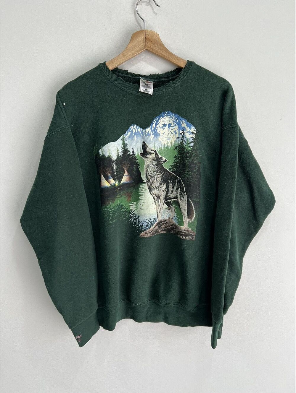 Vintage Wolf Animal sweater sweatshirt